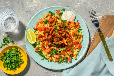 Gyros de poulet et taboulé