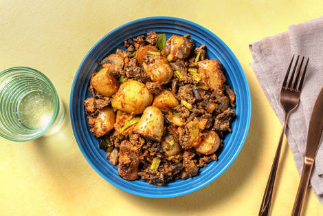 Grenailles au bœuf haché et pesto rouge