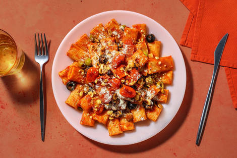 Fire-Red Tomato Rigatoni