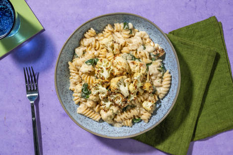 Fusilli complets en sauce crémeuse au chou-fleur 