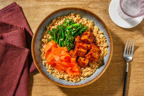 Spiced Tofu Rice Bowl