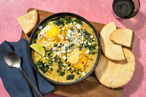 Shakshuka curry met witte kaas