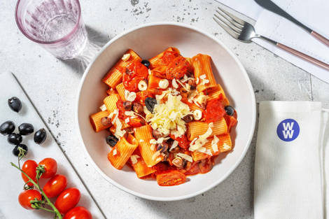 Rigatoni and Slow Roasted Tomatoes