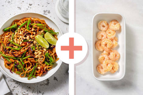 King Prawn and Veg Peanut Noodle Stir-Fry