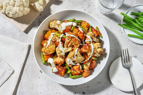 Harissa Chicken and Roasted Cauliflower