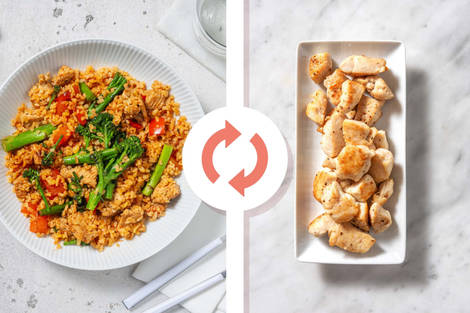 Spiced Chicken Breast and Pepper Bulgur
