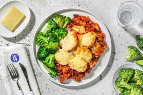 Beef Mince, Bean and Red Wine Hotpot