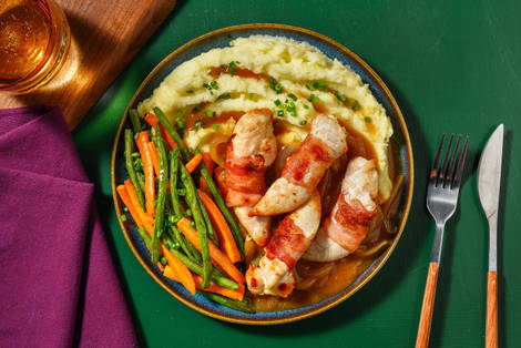 Baconlindad kyckling