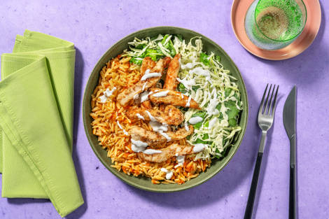 Lättlagad kryddad kycklingbowl