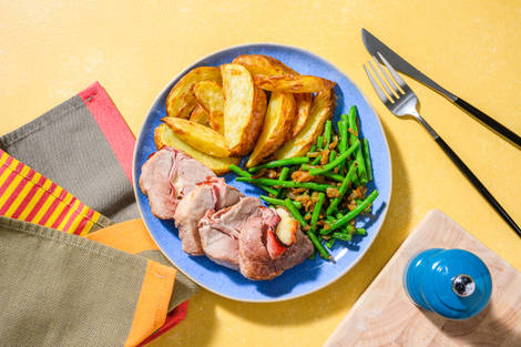 Filet mignon de porc farci au jambon & fromage