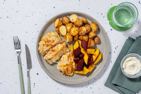 Zelfgemaakte kip cordon bleu