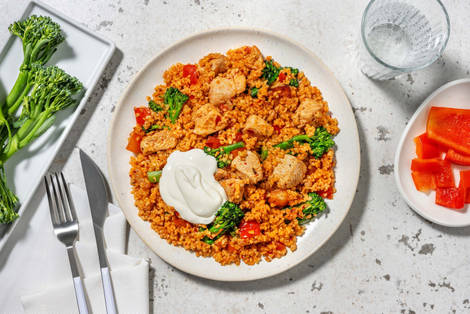 Spiced Chicken and Pepper Bulgur
