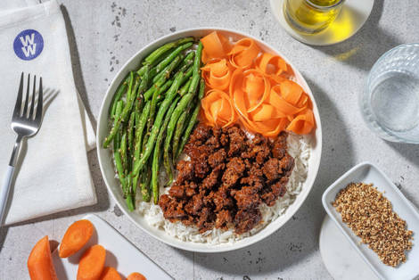 Korean Style Gochujang Beef Rice Bowl 