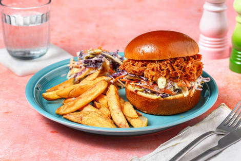 Pulled Pork, Haloumi & Jalapeño Burger