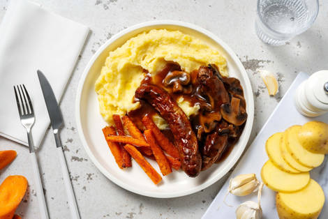 Sausages in Mushroom Sauce