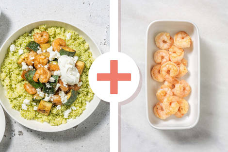 Quick Chermoula Double Prawns