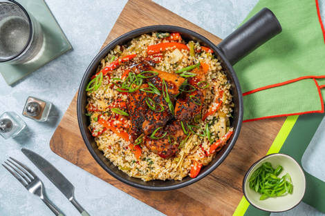 Varkenshaaspuntjes in bulgogisaus