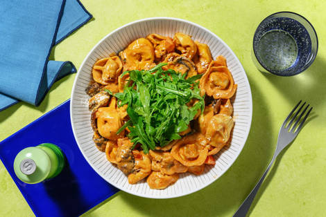 Misostegt ricotta- og spinattortelloni