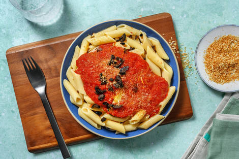 Pasta Verdure mit Kalamata-Oliven