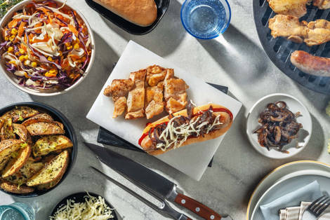 Peri Peri BBQ Chicken and Smoky Sausages in Buns