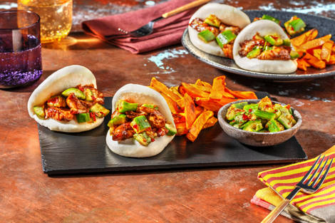 Maple and Miso Glazed Chicken Bao Buns