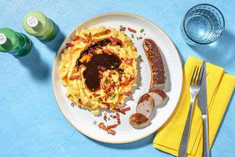 Holländische Rostbratwurst mit Hutspot