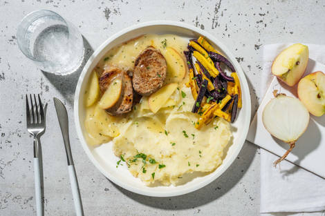 Schweinefilet mit Kohlrabistampf