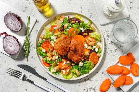 Gefülltes Bio-Schweinefilet mit Hirtenkäse