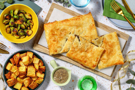 Festive Mushroom and Fig Jam Wellington