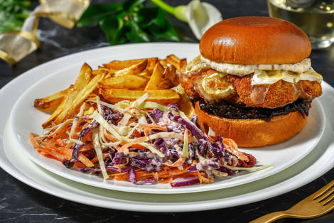 Christmas Camembert Burger