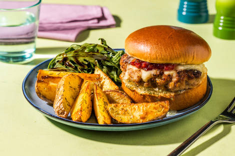 Family Favourite Bacon, Pork and Apple Burger