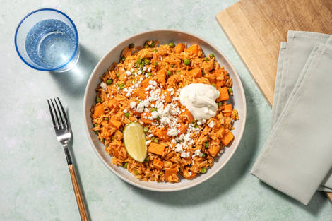 Cajun Spicy Rice and Roasted Butternut Squash