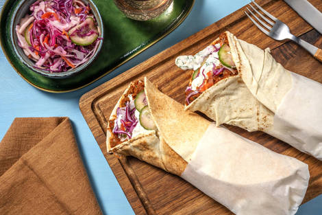 Lahmacun met vegetarisch gehakt