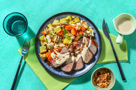 Sweet Chilli Halloumi & Corn Veggie Toss