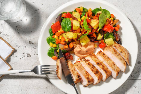 Cajunkryddad fläskkotlett