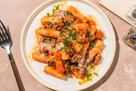 Midweek Chipotle Beef Rigatoni