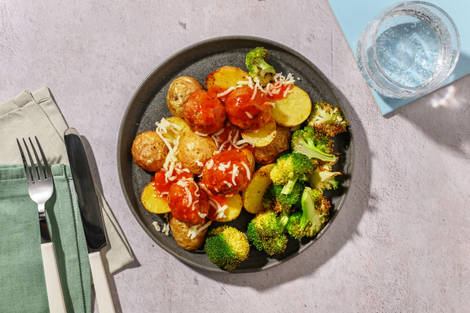 Cheesy Spiced Beef Meatballs