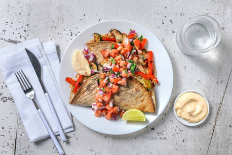 Veggie volkoren quesadilla's