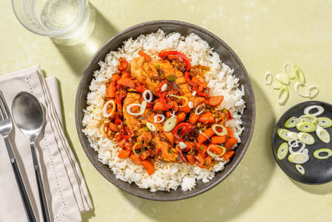 Teriyaki-Bio-Hähnchenbrust mit Basmatireis