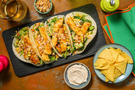 Caribisk inspireret fisketacos