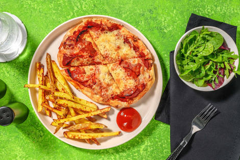 Cheesy Chorizo and Honey Naanizza