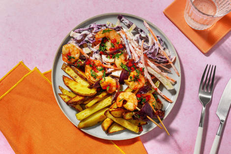 Chimichurri Prawn Skewers