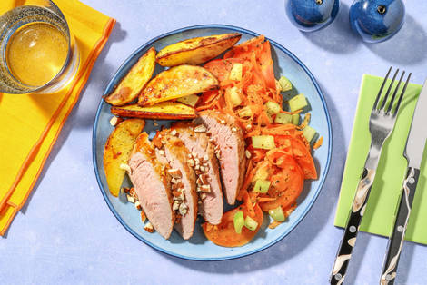 Lonza all'inglese in salsa honey mustard