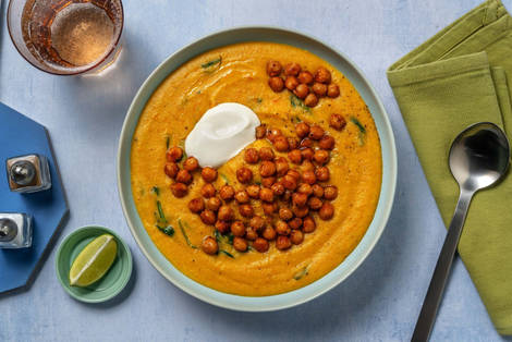 Indische Kichererbsen-Kokos-Suppe