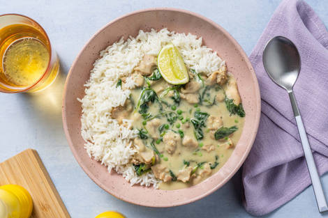 Super Quick Thai Green Style Double Chicken Curry