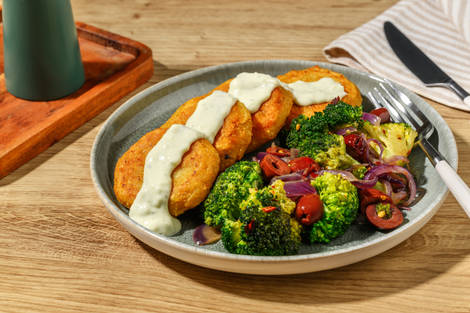 Crocchette di ceci e salsa al Gorgonzola Dop