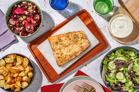 Citruspepparlax och dilldressing