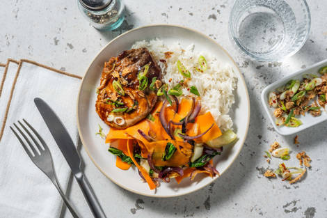 Hoisin-glaserat fläsk