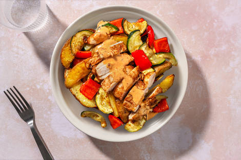 Extra de muslos de pollo asados con salsa de chipotle