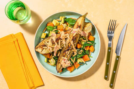 Herby Eggplant Wedges & Veggie Traybake